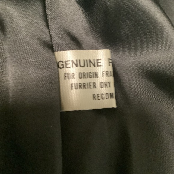 Mademolselle furs vintage L genuine black rabbit fur mob wife quiet luxury coat - Picture 7 of 14